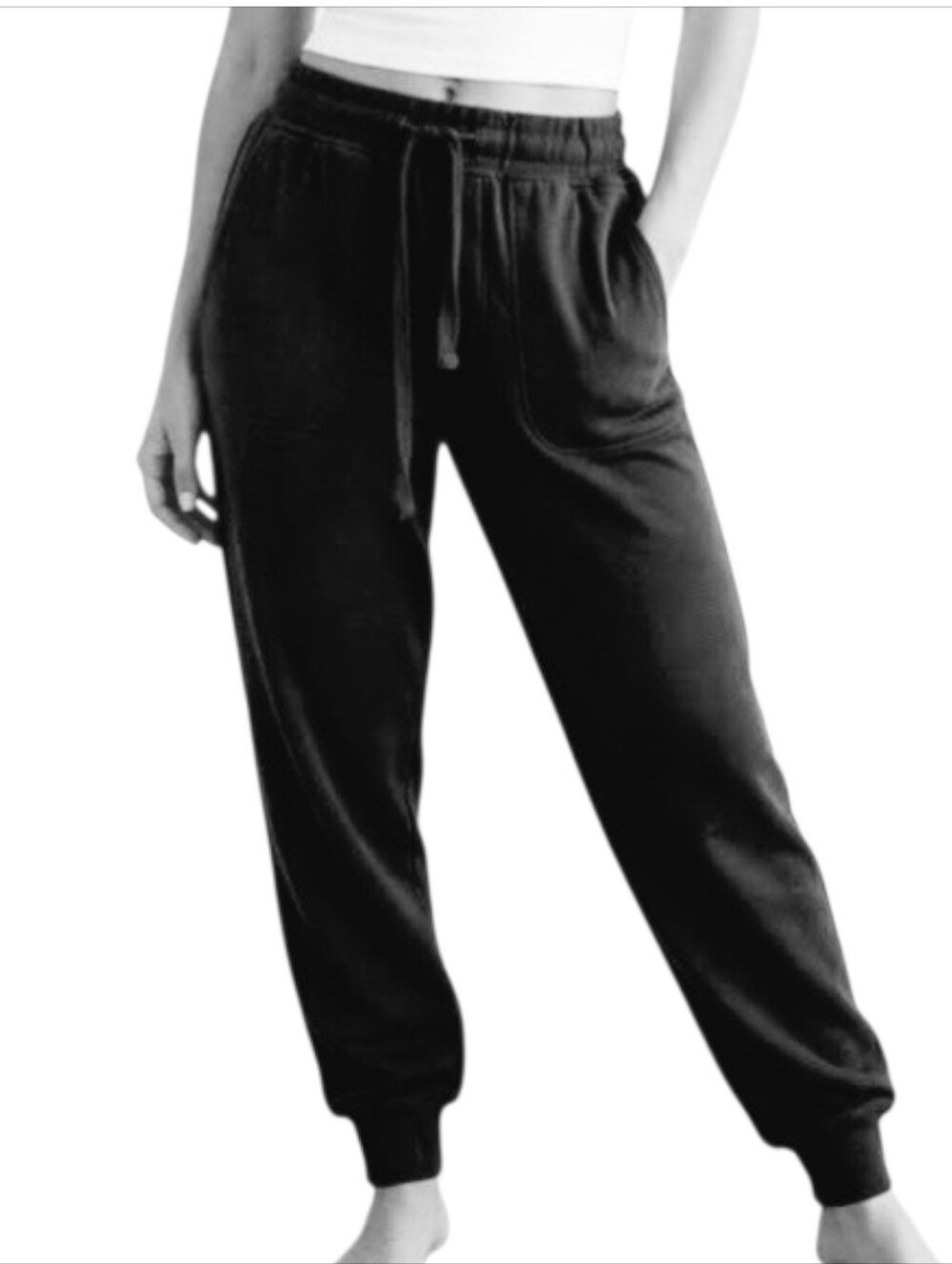 Rene Ricci  Gray Drawstring Joggers with Cuffed Ankles Size 2X
